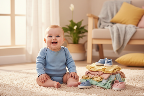 An older baby crawling